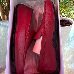 Calvin Klein size 11 M KALEB TUMBLED LEATHER color RED ROCK only used once